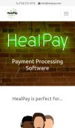 How healpay.com looks like on a mobile device such as an iPhone.