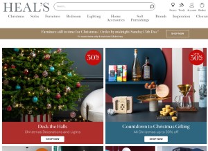 How heals.com looks like on a tablet such as an iPad.