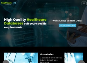 How healthcaredatacenter.com looks like on a tablet such as an iPad.