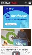 How healthcarefinancenews.com looks like on a mobile device such as an iPhone.