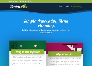 How healthepro.com looks like on a tablet such as an iPad.