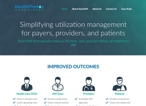 How healthfortis.com looks like on a tablet such as an iPad.
