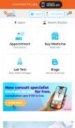 How healthgennie.com looks like on a mobile device such as an iPhone.