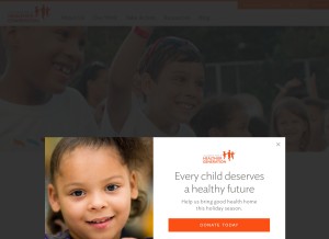 How healthiergeneration.org looks like on a tablet such as an iPad.