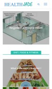 How healthjade.net looks like on a mobile device such as an iPhone.