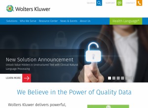 How healthlanguage.com looks like on a tablet such as an iPad.