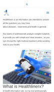 How healthlinerx.org looks like on a mobile device such as an iPhone.