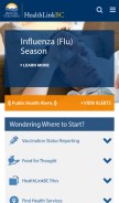 How healthlinkbc.ca looks like on a mobile device such as an iPhone.