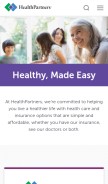 How healthpartners.com looks like on a mobile device such as an iPhone.