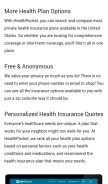 How healthpocket.com looks like on a mobile device such as an iPhone.