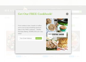 How healthyaperture.com looks like on a tablet such as an iPad.