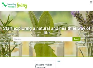 How healthyholisticliving.com looks like on a tablet such as an iPad.