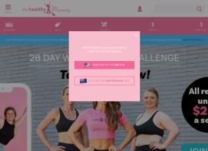 How healthymummy.com looks like on a tablet such as an iPad.