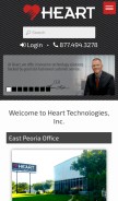How heart.net looks like on a mobile device such as an iPhone.