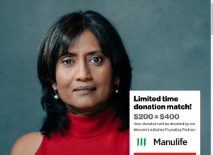 How heartandstroke.ca looks like on a tablet such as an iPad.