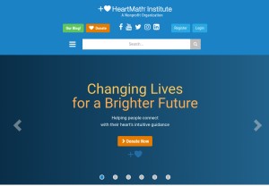 How heartmath.org looks like on a tablet such as an iPad.