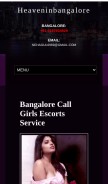How heaveninbangalore.com looks like on a mobile device such as an iPhone.