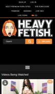 How heavyfetish.com looks like on a mobile device such as an iPhone.