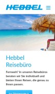 How hebbel.de looks like on a mobile device such as an iPhone.