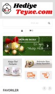 How hediyeteyze.com looks like on a mobile device such as an iPhone.