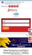 How hedkeyindia.com looks like on a mobile device such as an iPhone.
