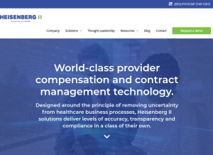 How heisenbergii.com looks like on a tablet such as an iPad.