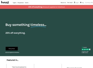How heist-studios.com looks like on a tablet such as an iPad.