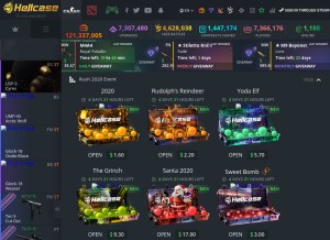How hellcase.com looks like on a tablet such as an iPad.