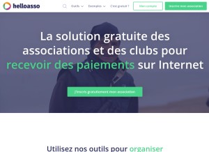 How helloasso.com looks like on a tablet such as an iPad.