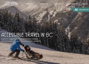 How hellobc.com looks like on a tablet such as an iPad.