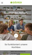 How hellofresh.ch looks like on a mobile device such as an iPhone.