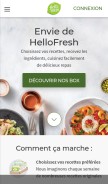 How hellofresh.lu looks like on a mobile device such as an iPhone.