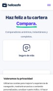 How hellosafe.com.mx looks like on a mobile device such as an iPhone.