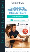 How hellotech.com looks like on a mobile device such as an iPhone.