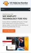 How help-number-usa.com looks like on a mobile device such as an iPhone.