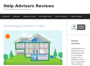 How helpadvisors.org looks like on a tablet such as an iPad.