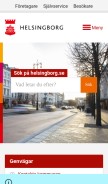 How helsingborg.se looks like on a mobile device such as an iPhone.