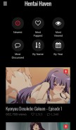 How hentaihaven.org looks like on a mobile device such as an iPhone.