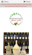 How herboristerieplaisirsante.com looks like on a mobile device such as an iPhone.