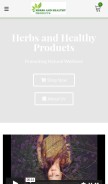 How herbsandhealthyproducts.com looks like on a mobile device such as an iPhone.