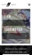 How herffjones.com looks like on a mobile device such as an iPhone.