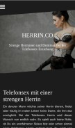 How herrin.co looks like on a mobile device such as an iPhone.