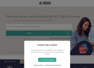 How hessautomobile.com looks like on a tablet such as an iPad.