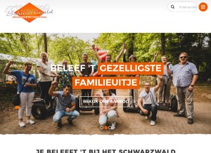 How hetschwarzwald.nl looks like on a tablet such as an iPad.