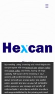 How hexcan.com looks like on a mobile device such as an iPhone.