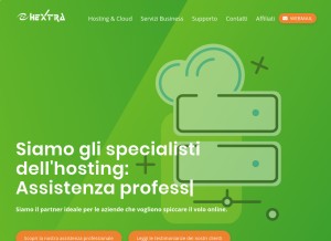 How hextra.it looks like on a tablet such as an iPad.