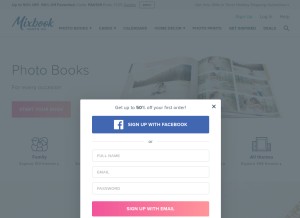How heymosaic.com looks like on a tablet such as an iPad.