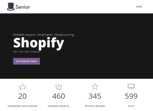 How heysenior.com looks like on a tablet such as an iPad.