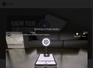 How heystaks.com looks like on a tablet such as an iPad.