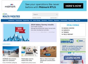How hfmmagazine.com looks like on a tablet such as an iPad.